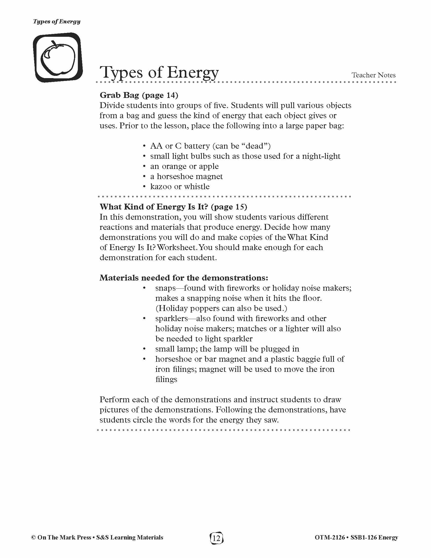 Types Of Energy Lesson Plans Middle School 7 Ideas To Teach Forms Of