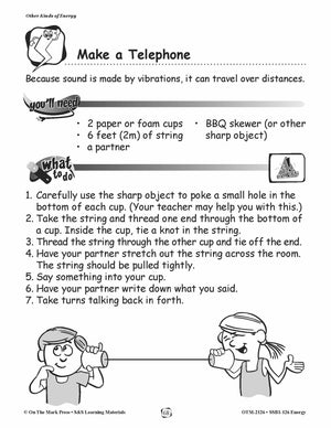 Sound Energy Lesson Plan Grades 1-3