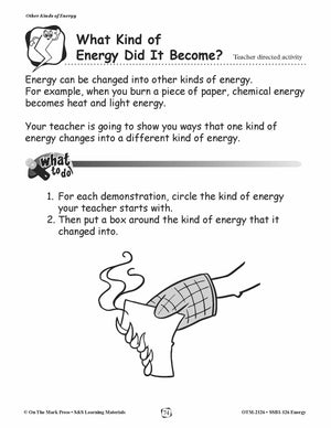 What Kind of Energy Did it Become? Lesson Plan Grades 1-3