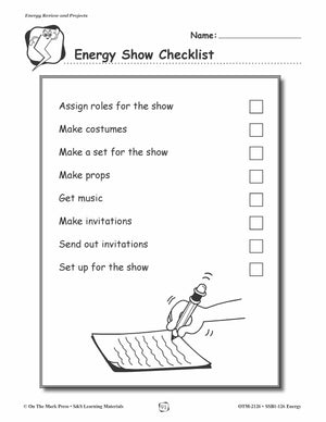 Energy Show Lesson Plan Grades 1-3
