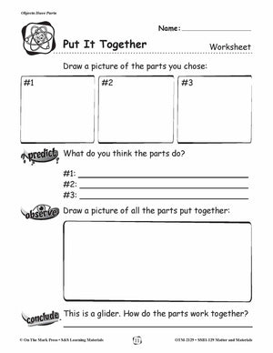 Objects Have Parts Lesson Plan (Matter and Materials) Grades 1-3