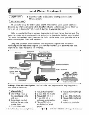 Local Water Treatment Lesson Plan (environment) Grades 5-8