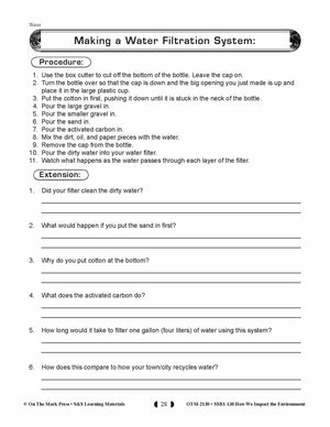 Local Water Treatment Lesson Plan (environment) Grades 5-8