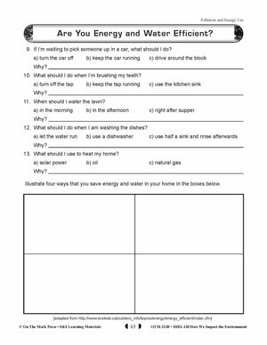 Are You Energy and Water Efficient? Gr. 5-8