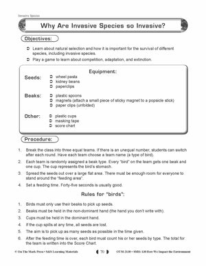 Why Are Invasive Species so Invasive? Lesson Gr. 5-8