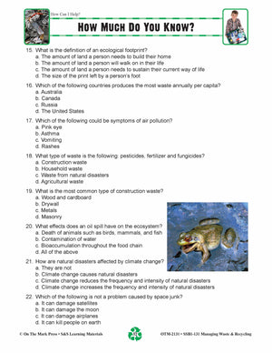 How Much Do You Know About Waste? Lesson Gr. 5-8