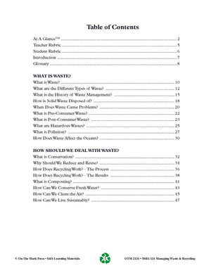 Managing Waste and Recycling Grades 5-8