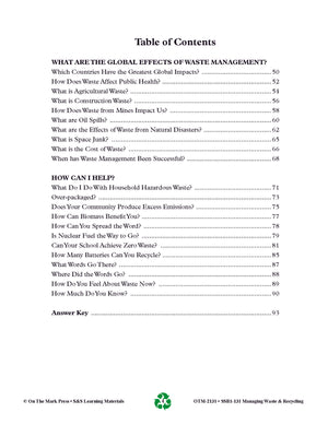 Managing Waste and Recycling Grades 5-8