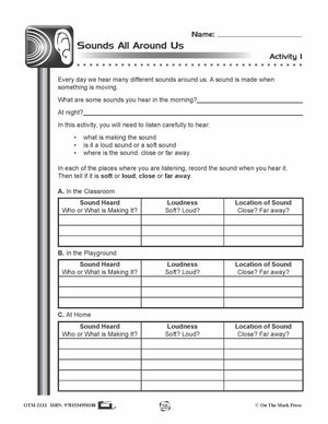 Sounds All Around Us Lesson Plan Grades 4-6