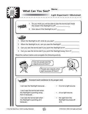 What is Light? Lesson & Experiment Gr. 4-6