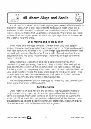 Slugs & Snails Student Booklet Grades 1-3