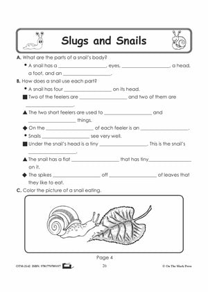 Slugs & Snails Student Booklet Grades 1-3