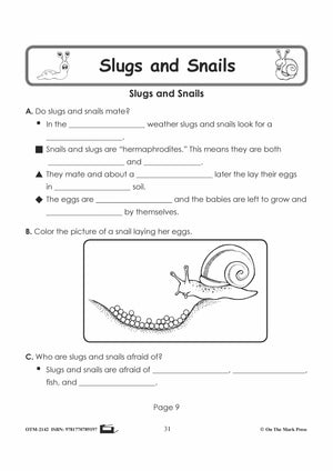 Slugs & Snails Student Booklet Grades 1-3