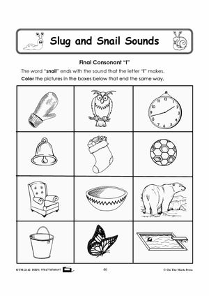 Slugs & Snails Phonics Worksheets Grades 1-3
