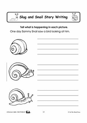 Slugs & Snails Story Writing Activities Grades 1-3