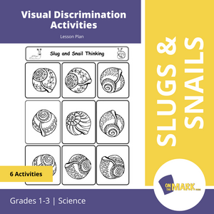 Slugs & Snails Visual Discrimination Activities Grades 1-3