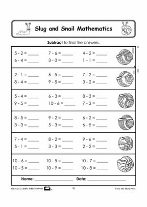 Slugs & Snails Math Activities Grades 1-3