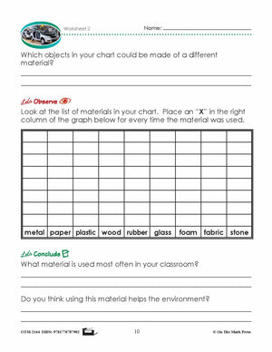 Materials Are Everywhere Lesson Plan Grade 1