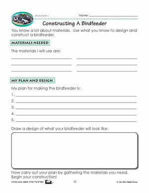 Constructing A Birdfeeder Lesson Plan Grade 1