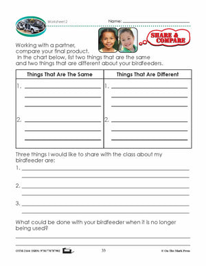 Constructing A Birdfeeder Lesson Plan Grade 1