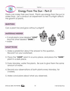 Energy From The Sun Lesson Plan Grade 1