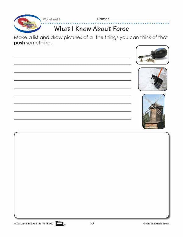 Force and Motion Lesson Plan Grade 1