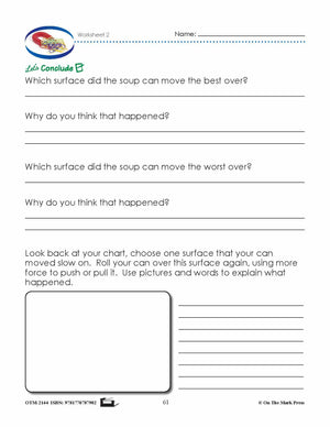 The Friction Effect Lesson Plan Grade 1