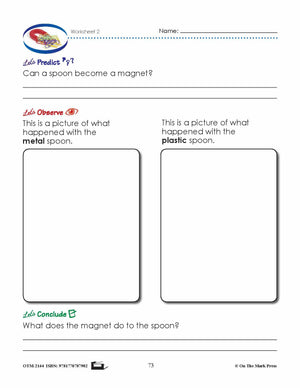 Let's Get Magnetized! Lesson & Six Worksheets Grade 1