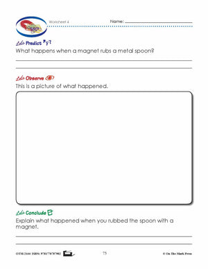 Let's Get Magnetized! Lesson & Six Worksheets Grade 1