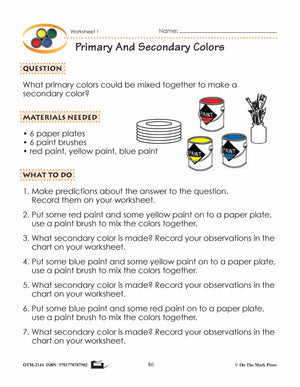 Primary And Secondary Colors Lesson Plan Grade 1