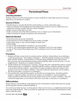 The Inclined Plane Lesson Plan Grade 2