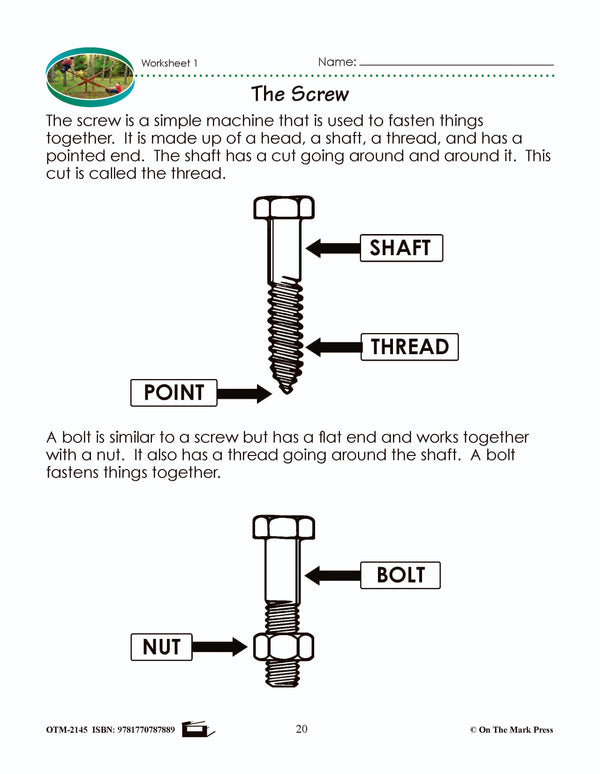 The Screw Lesson Plan Grade 2