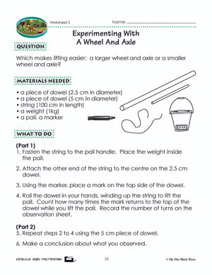 Wheel and Axle Lesson Plan Grade 2