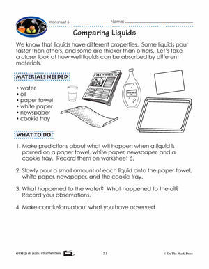 Solids, Liquids, Gases Lesson Plan Grade 2