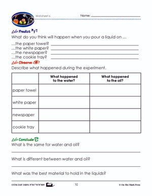 Solids, Liquids, Gases Lesson Plan Grade 2