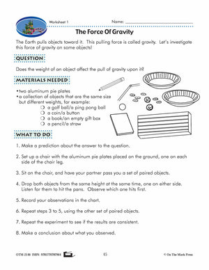 Gravitational Force Lesson Plan Grade 3