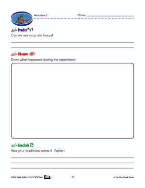 Magnetic Force Grade 3 Lesson and Worksheets