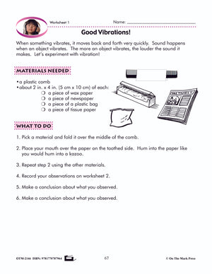 Vibration and Pitch Lesson Plan Grade 3