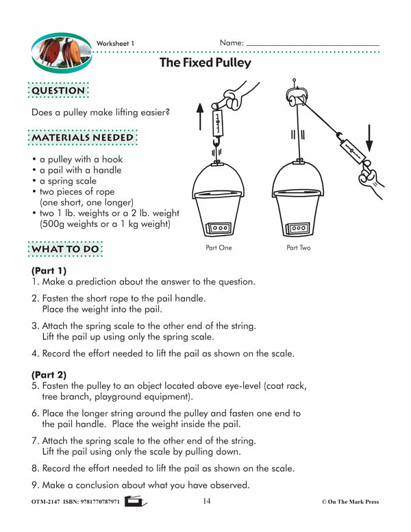 Pulley Systems Lesson Plan Grade 4