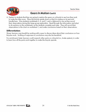 Gears In Motion Lesson Plan Grade 4