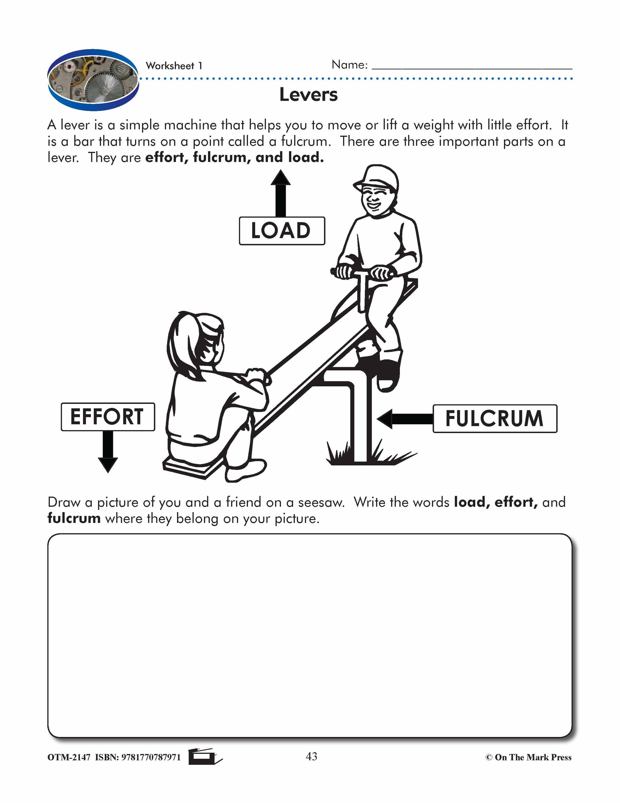 Lever Exercise Worksheet.pdf Levers Grade 4 Lesson & Worksheets