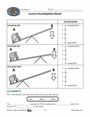 Levers Grade 4 Lesson & Worksheets