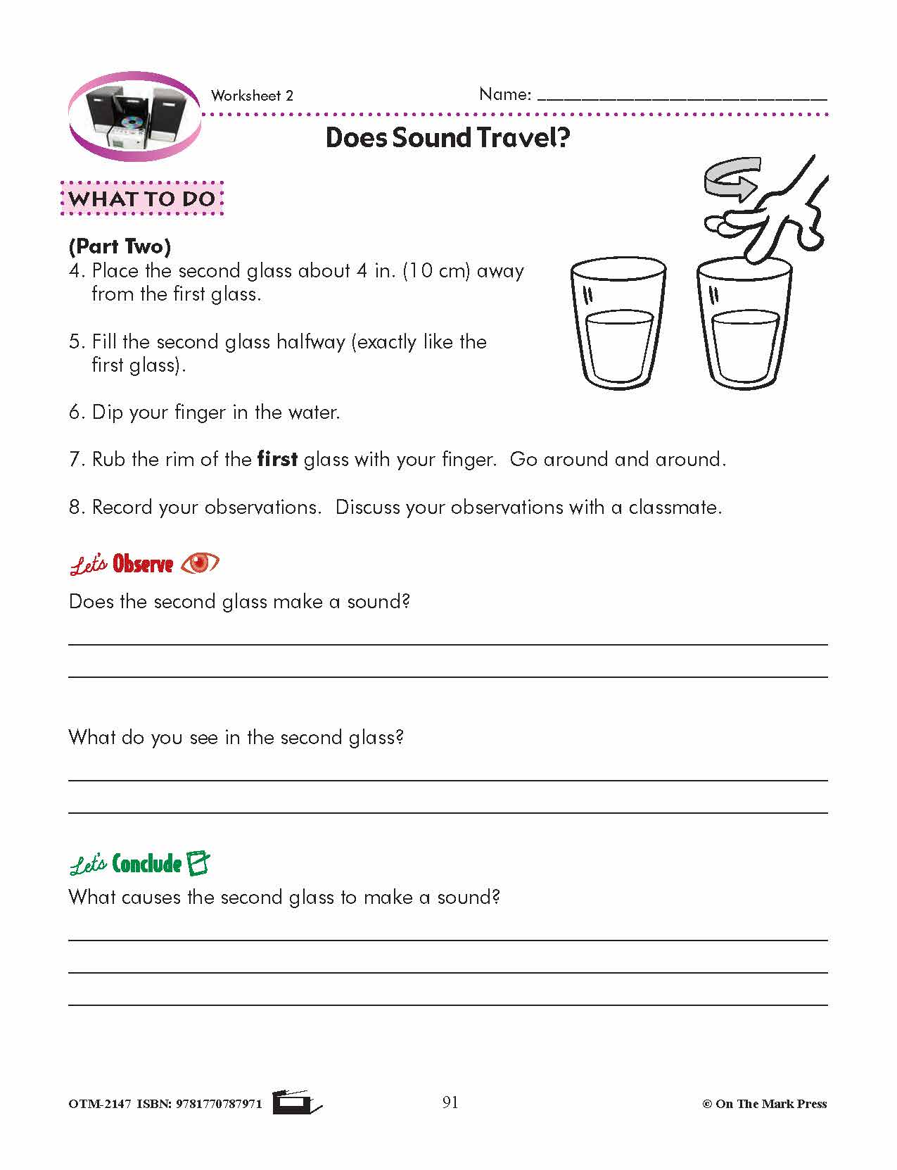 Sound Travels Lesson Plan Grade 4