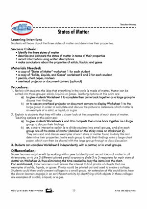 States of Matter Grade 5 Lesson with Experiments