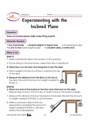 Inclined Plane & Wedge  (Simple Machines - Part One) Grade 5 Lesson with Experiments