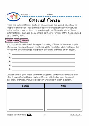 Forces on Structures Grade 5 Lesson with Experiments