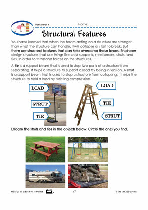 Forces on Structures Grade 5 Lesson with Experiments