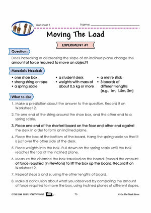 Moving the Load Grade 5 Lesson with Experiments