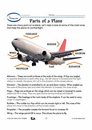 Parts of a Plane Grade 6 Lesson with Experiments