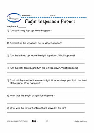 Parts of a Plane Grade 6 Lesson with Experiments